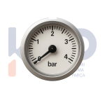 Manometre Çap 27, 1/8 BSP Arkadan Bağlantı, Beyaz