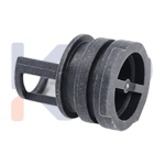 3 Yollu Vana Gövdesi Tapası Siyah Plastik Ariston